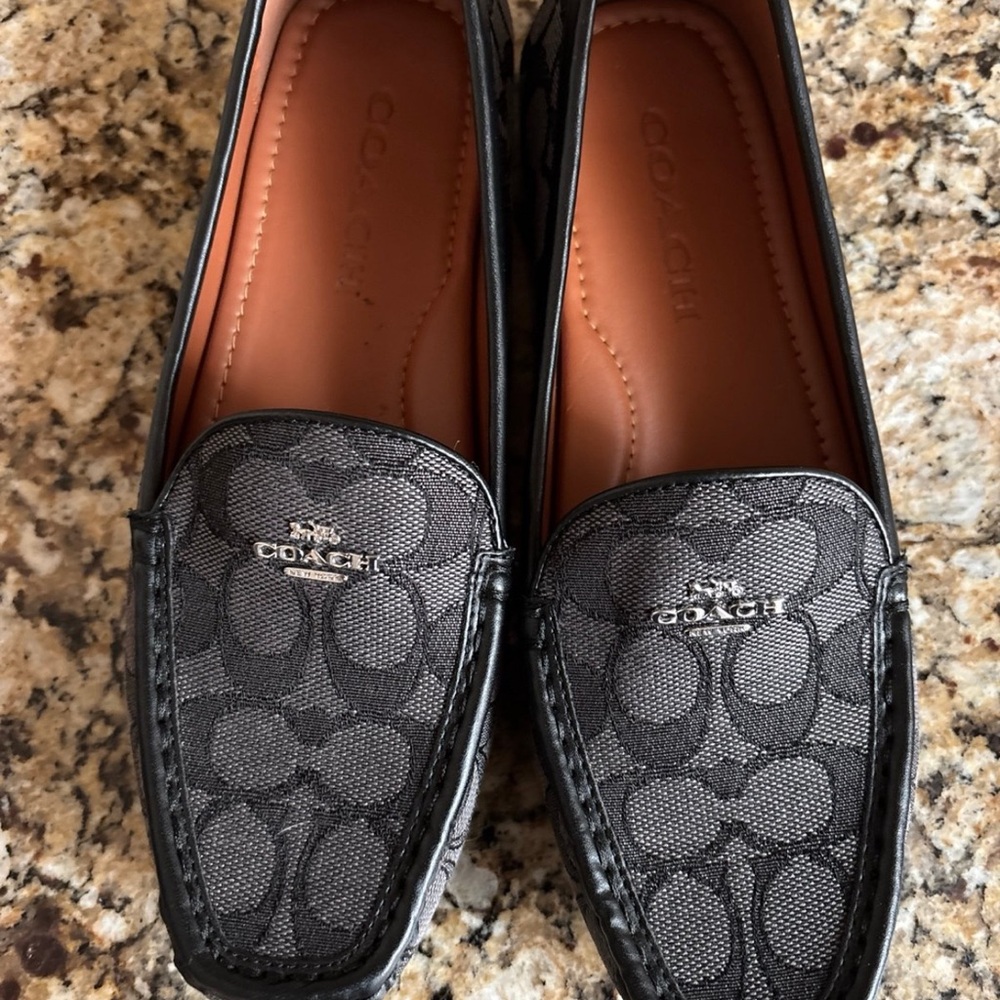 Coach Black Leather Shoes